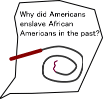 Why did Americans enslave African Americans in the past?